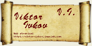 Viktor Ivkov vizit kartica